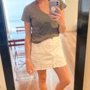 Topshop Moto Denim Mini Skirt